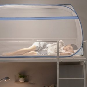 원터치모기장1인 1인용모기장 침대용 싱글 휴대용 접이식