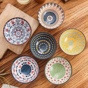 북유럽 스타일 예쁜 밥그릇 6종 도자기 식기 작은 밥공기 사기그릇