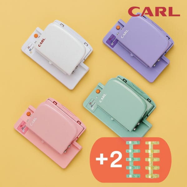 CARL 칼 타공기 6공펀치 미니 타공펀치 종이 30공타공기