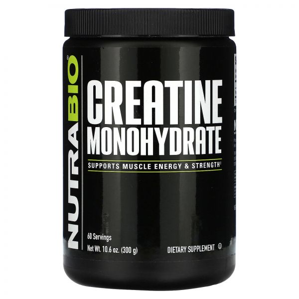 Nutrabio Labs <b>뉴트라바이오 랩</b> 2개, 크레아틴 모노하이드레이트, 10.6온스(300g)