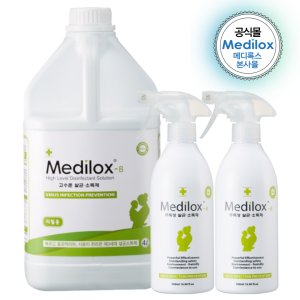 메디록스 B 고수준 살균 소독제 4L+500ml 2개