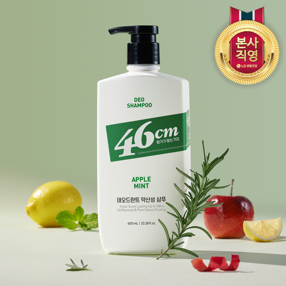 46cm 두취케어 약산성 데오드란트 샴푸 애플민트향 600ml