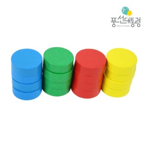 풍선대통령 원목 말 4색 16개(윷놀이용) 민속 명절 새해