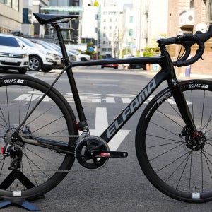 엘파마 레이다 디스크 8[매트 블랙] 스램 라이벌 AXS 카본 로드 바이크 완성차