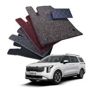 [1+2열] 디테일링 우븐블럭 자동차 씬 코일매트 카니발 차량용 카매트