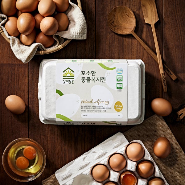 [슈퍼적립] [난각번호 2번] 상하농원 꼬소한 동물복지 무항생제 유정란 30구 (꼬소복지란)_냉장