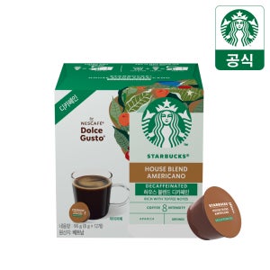 스타벅스 캡슐커피 by 네스카페 돌체구스토 하우스 블렌드 디카페인, 12개입, 1개