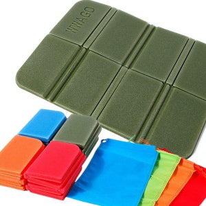 휴대용 접이식 8단 미니 방석 야외 캠핑 등산 낚시 콘서트 목욕탕 사우나 1인용 매트