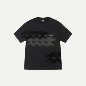 스투시 로우 타이드 피그먼트 반팔 티셔츠 블랙