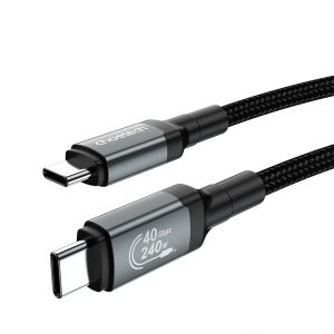 초텍 240W 8K C to C 고속 충전 데이터 전송 케이블 썬더볼트 1.2m 2m