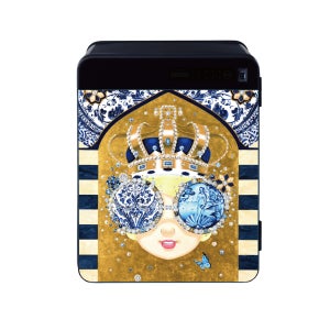 (김지희작가X선일금고)40L Queen Stripe 메타셀 소형 가정용 미니 금고