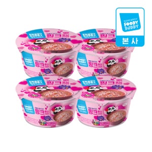 [어린이용] 푸디버디 핑크퐁당라면 컵 80g 4개