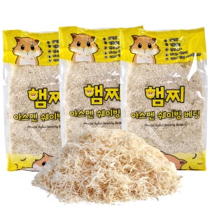 햄스터 용품 햄찌 아스펜 쉐이빙 베딩 10L 3개