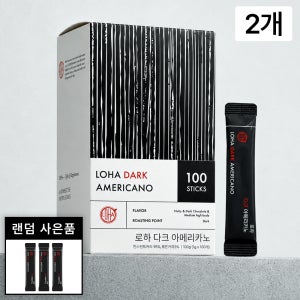 [+커피3T] 로하 블랙커피스틱 다크, 100개입, 2개
