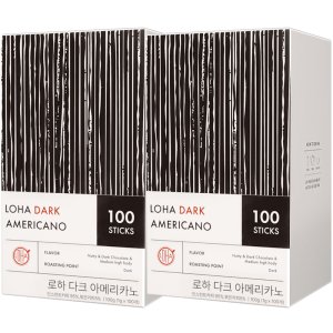 아메리카노 스틱커피 로하 다크, 100개입, 2개