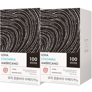 아메리카노 스틱커피 로하 콜롬비아, 100개입, 2개