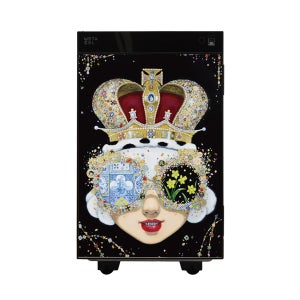 (김지희작가X선일금고)60L Queen Flower 메타셀 소형 가정용 미니 금고