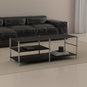 504 TW-ST-03 거실선반 센터테이블 낮은 모듈 조립형 인테리어 철제선반 낮은2단