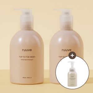 [1+1] 러베 히알루론 탑투토 올인원 아기 바디워시 신생아 목욕