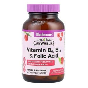 블루보넷 엽산B12 엽산비타민B 츄어블 60정 2개월분 폴릭 FolicAcid