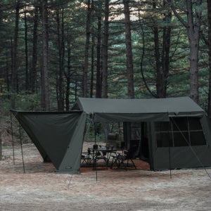 카즈미 아웃도어 와일드 필드 오스카 하우스 텐트 차콜 (25년 제품)