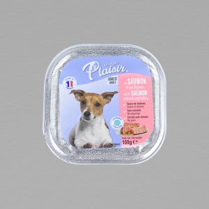 플레이저 독파테 습식사료 연어 & 야채 100g