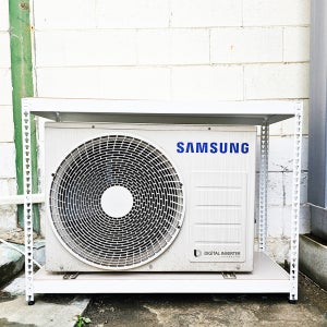 에어컨 실외기 선반 거치대 받침대 철제 앵글 랙 맞춤 제작 300x300x300 기본 2단