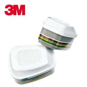 3M 6099 중농도 유기산성가스 특급방진필터 방독면 정화통 양구형