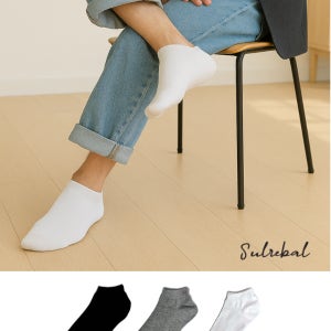 설레발 남성 무지데일리커즈 10족 면양말 스니커즈 단목 캐쥬얼 남성양말
