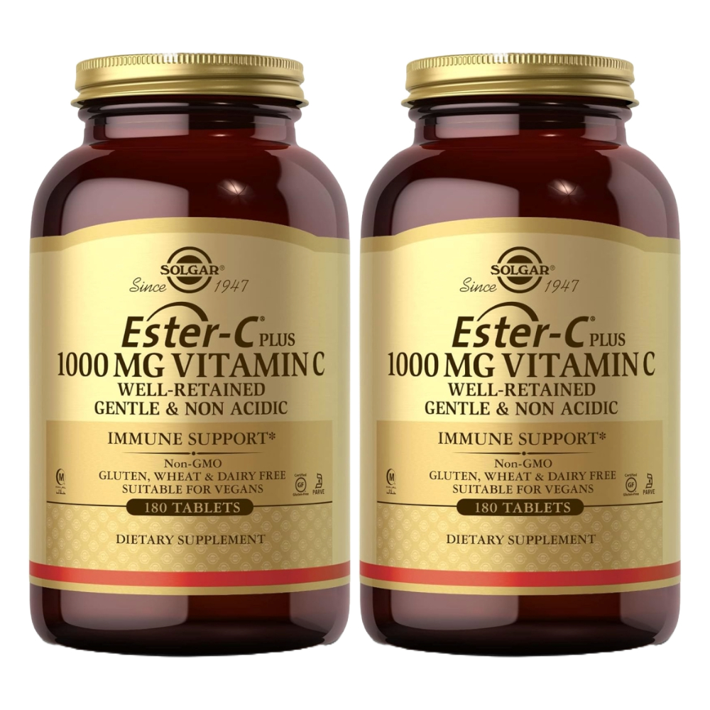 솔가 <b>에스터</b> <b>C 플러스 1000mg 비타민 C</b> 180정 x 2개