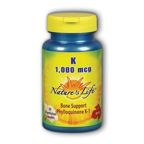 <b>Natures Life</b> <b>네이처스 라이프</b> <b>비타민</b> K 1000 mcg 50 베지캡