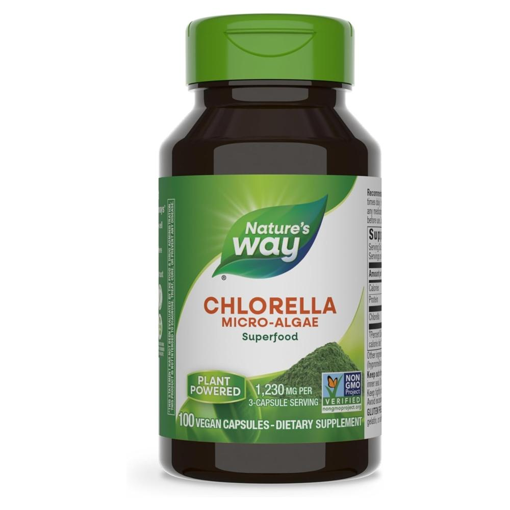 <b>네이쳐스웨이 클로렐라</b> Chlorella 1230mg 100 비건캡슐