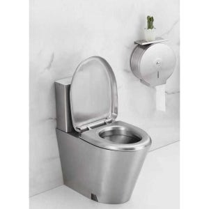 스텐 좌변기 구치감 공중화장실 화장실 욕실 양변기 지상 배수 플라스틱 덮개