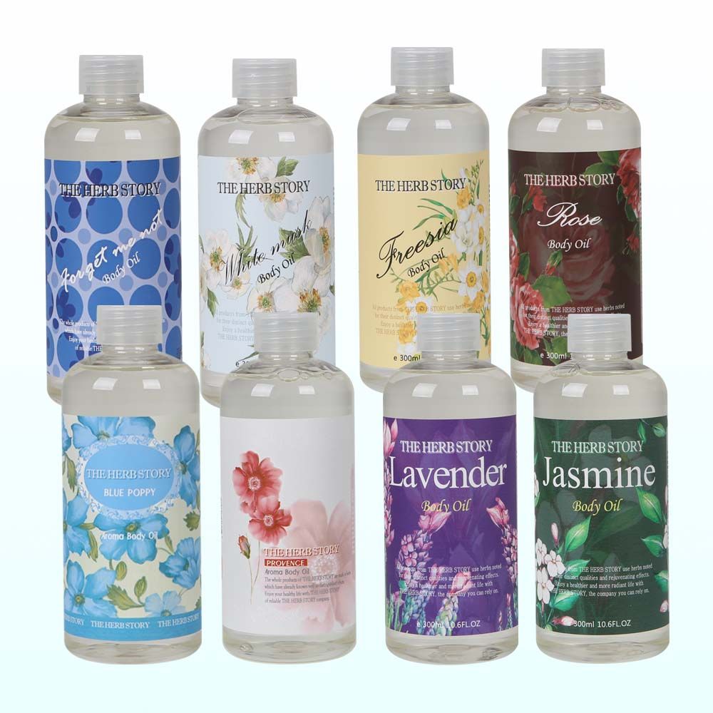 향기뿜뿜 <b>피부</b>관리 고보습 마사지 바디오일 300ml 8종 블루퍼피
