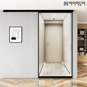 원슬라이딩 현관 중문 초슬림1.0 투명유리 오픈형 미닫이 아파트 시공설치