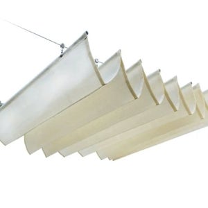 접이식 차양막 웨이브 가림막 수동 어닝 옥상 그늘막 베이지색