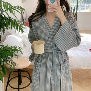 (3컬러) 러빙리 베가가운 빅사이즈 여름 잠옷 사계절 샤워 골프 로브가운 파자마