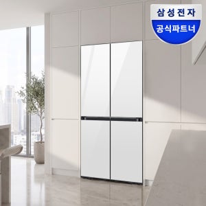 삼성 비스포크 AI 키친핏 냉장고 4도어 RM70F63R2W 클린화이트