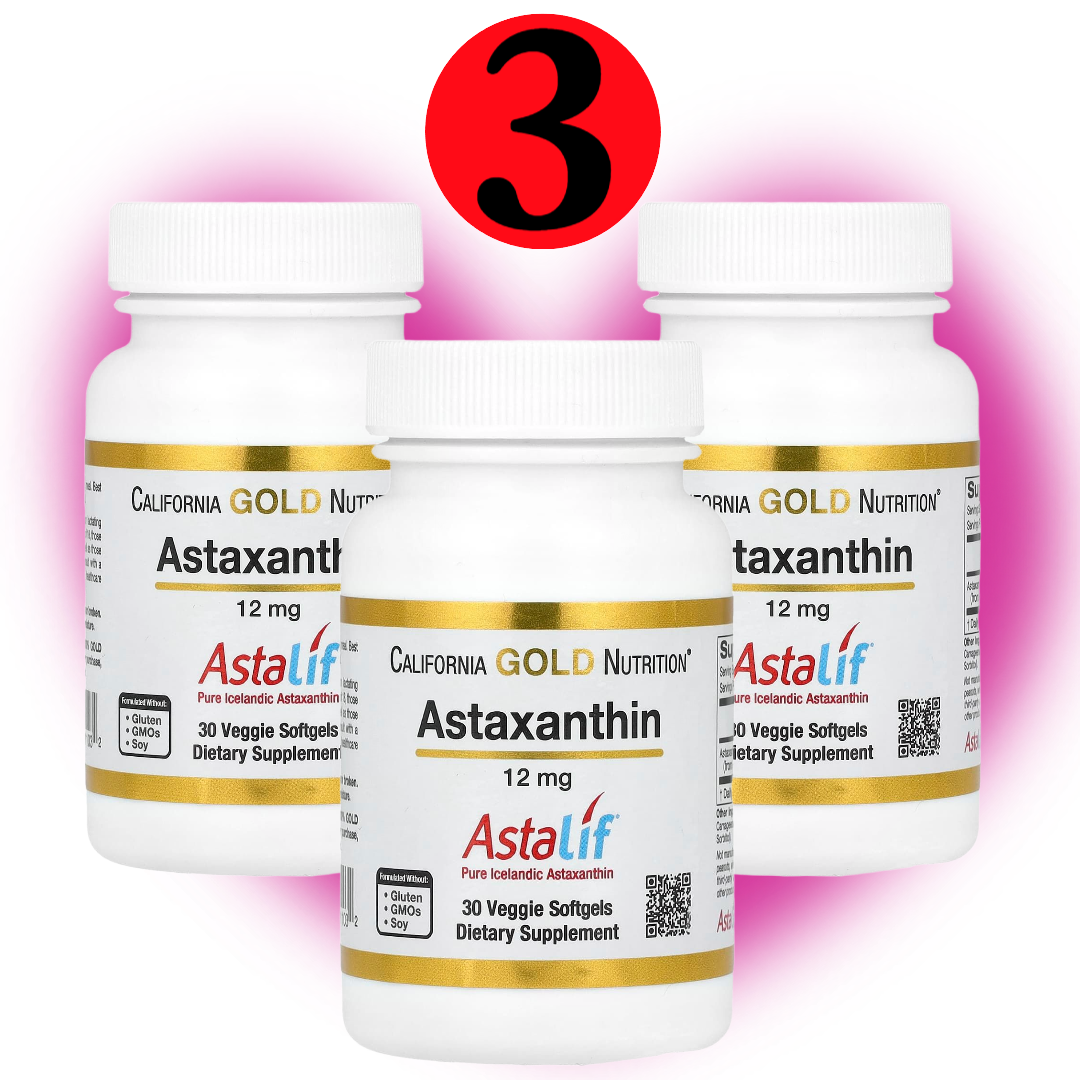 고약사 CGN 아스타잔틴 <b>Astaxanthin 12mg</b> 30정 3개