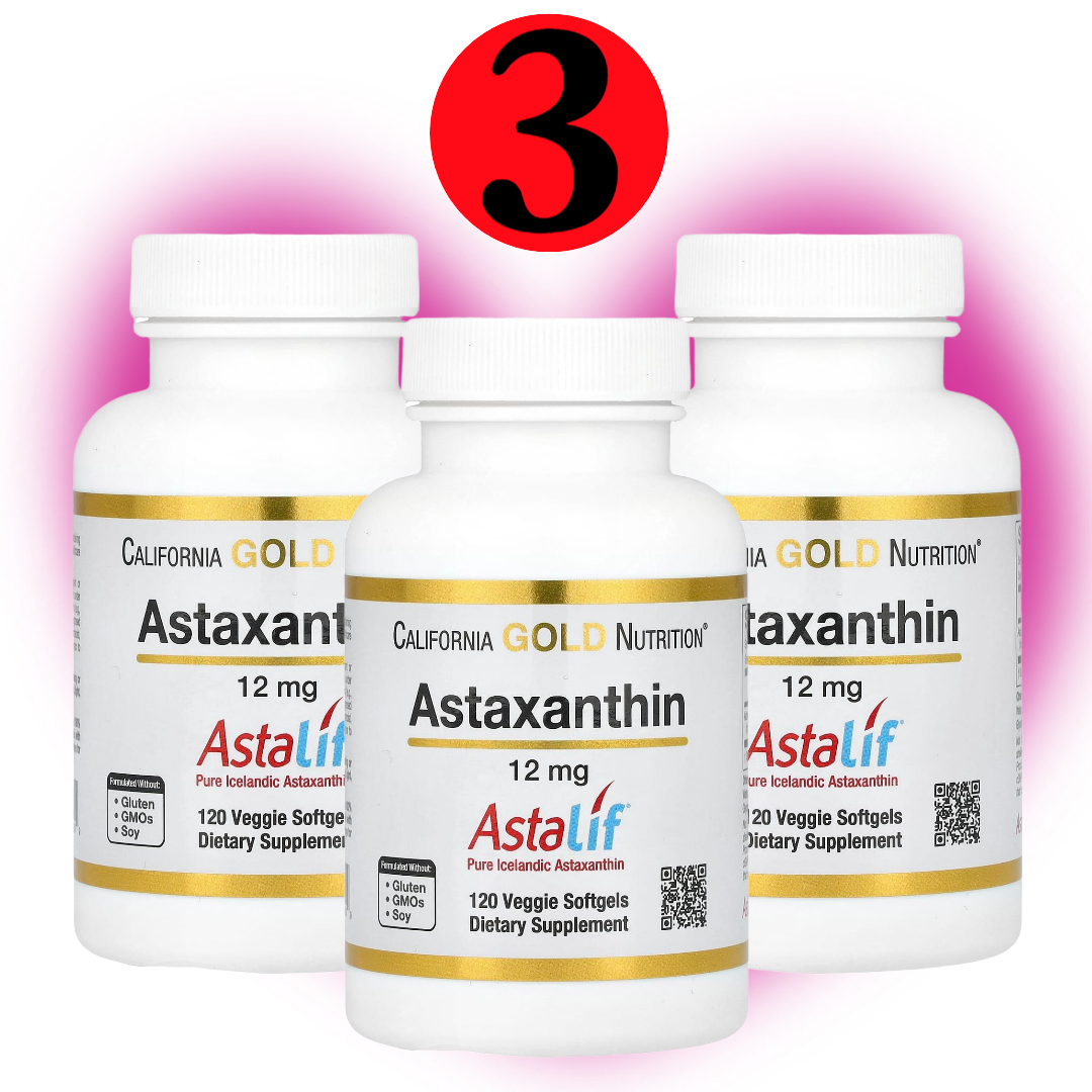 고약사 CGN 아스타잔틴 <b>Astaxanthin 12mg</b> 120정 3개