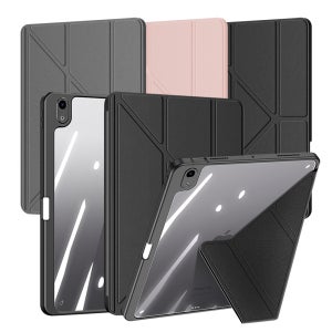 아이패드 에어13 6세대 케이스 스마트 커버 분리 투명 마기 블랙, 에어 6세대 13 M2