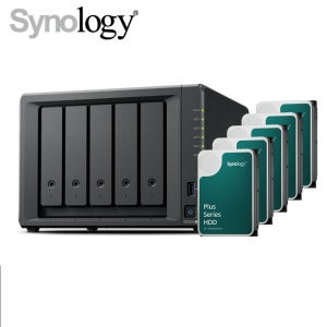 시놀로지 나스 DS1525+NAS 5베이 80TB (HAT3310-16TBx5) 시놀로지 하드포함 레이드구성 지원