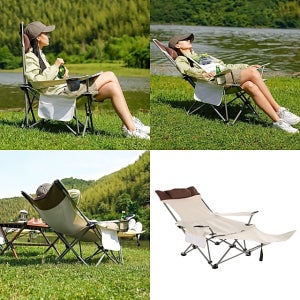 릴렉스 체어 편한 튼튼한 접이식 캠핑의자 감성캠핑