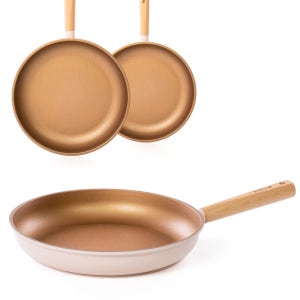 키친아트 골드플렉스 인덕션 후라이팬 이노블 코팅팬 28cm