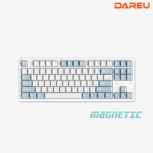 다얼유 EK87 RT 8K 래피드 트리거 자석축 게이밍 키보드 아이스블루, 스카이마그네틱