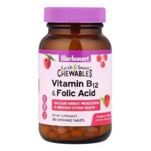 블루보넷 엽산B12 엽산비타민B 츄어블 180정 6개월분 폴릭 FolicAcid