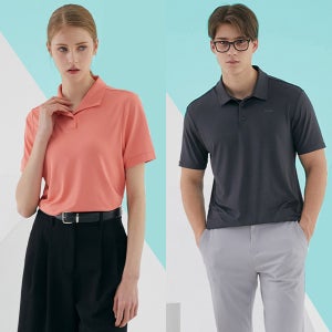 PGA 남녀 데일리 컴팩트 반팔 카라 티셔츠 10종택1