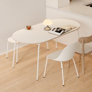 소프시스 E0등급 올리브 타원형 식탁 테이블 1600