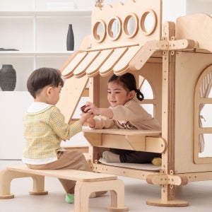 집에서도 키즈카페처럼 상상력 자극 상점놀이 패널