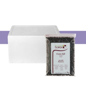브와롱 블루베리 IQF 냉동 과일 1kg, 5개 1박스 보냉포장 디저트 요거트 토핑 잼